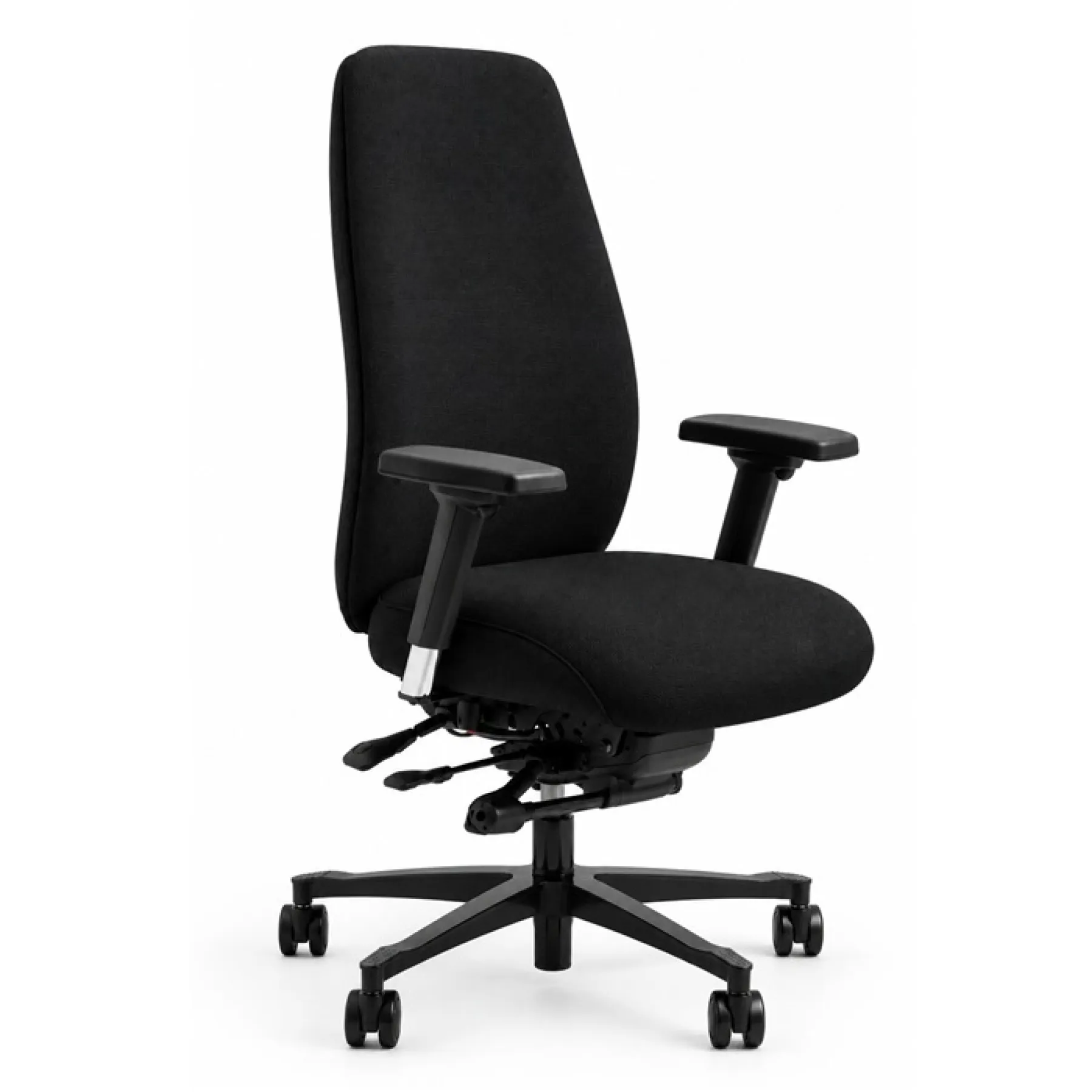 Adapt 630 ergonomic office chair no headrest black fabric