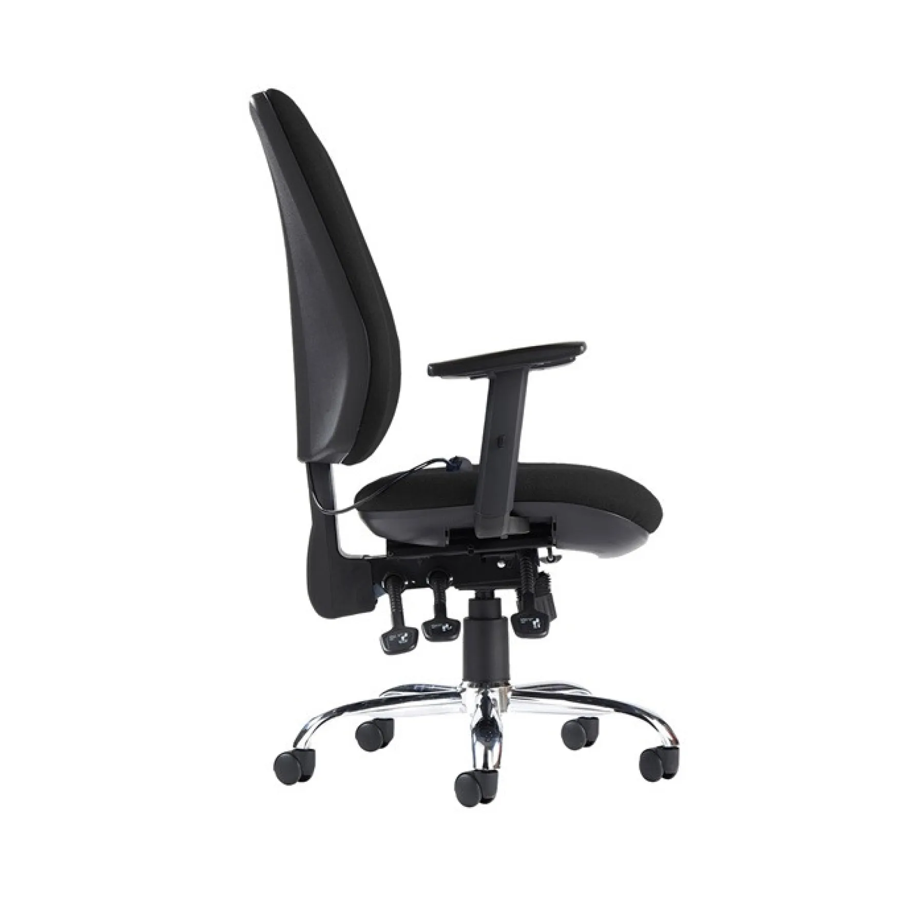 Senza ergonomic chair dams sxergob blk side
