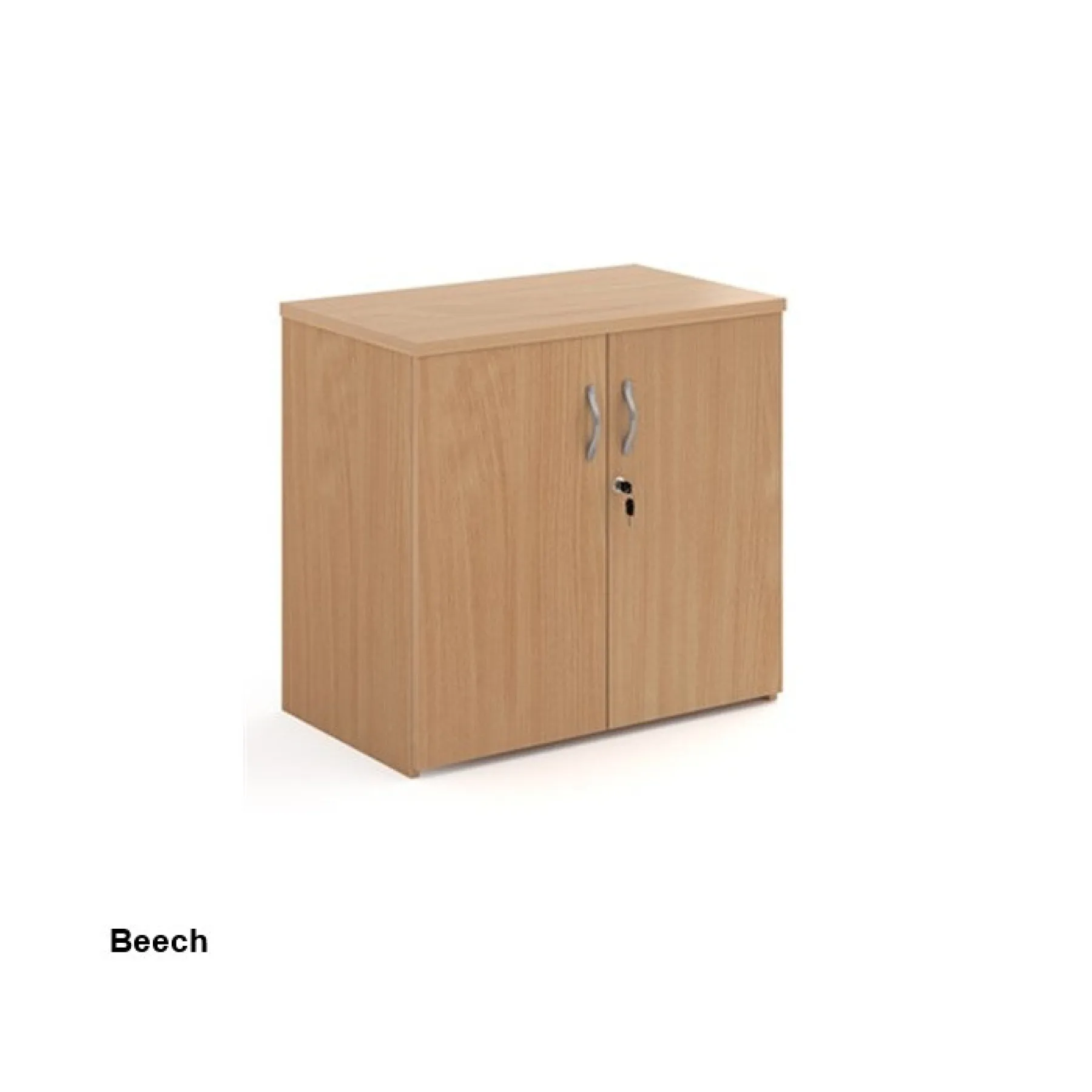 Dams double door storage cupboard 740mm high r740d beech