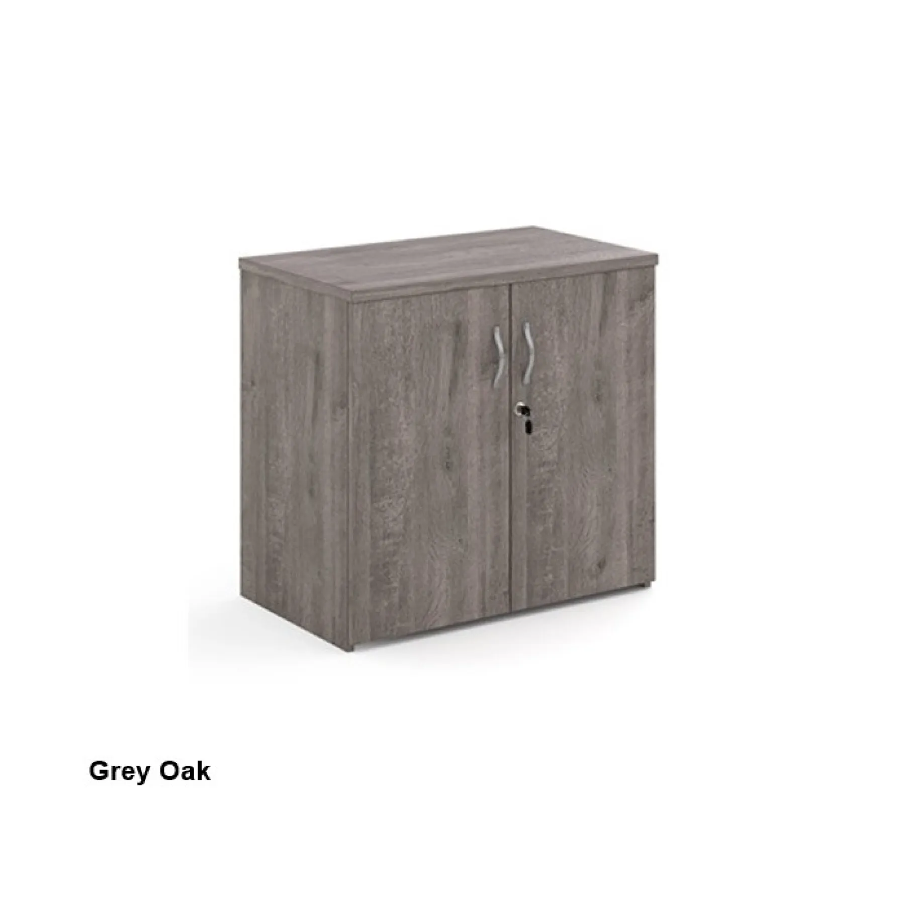 Dams double door storage cupboard 740mm high r740d grey oak
