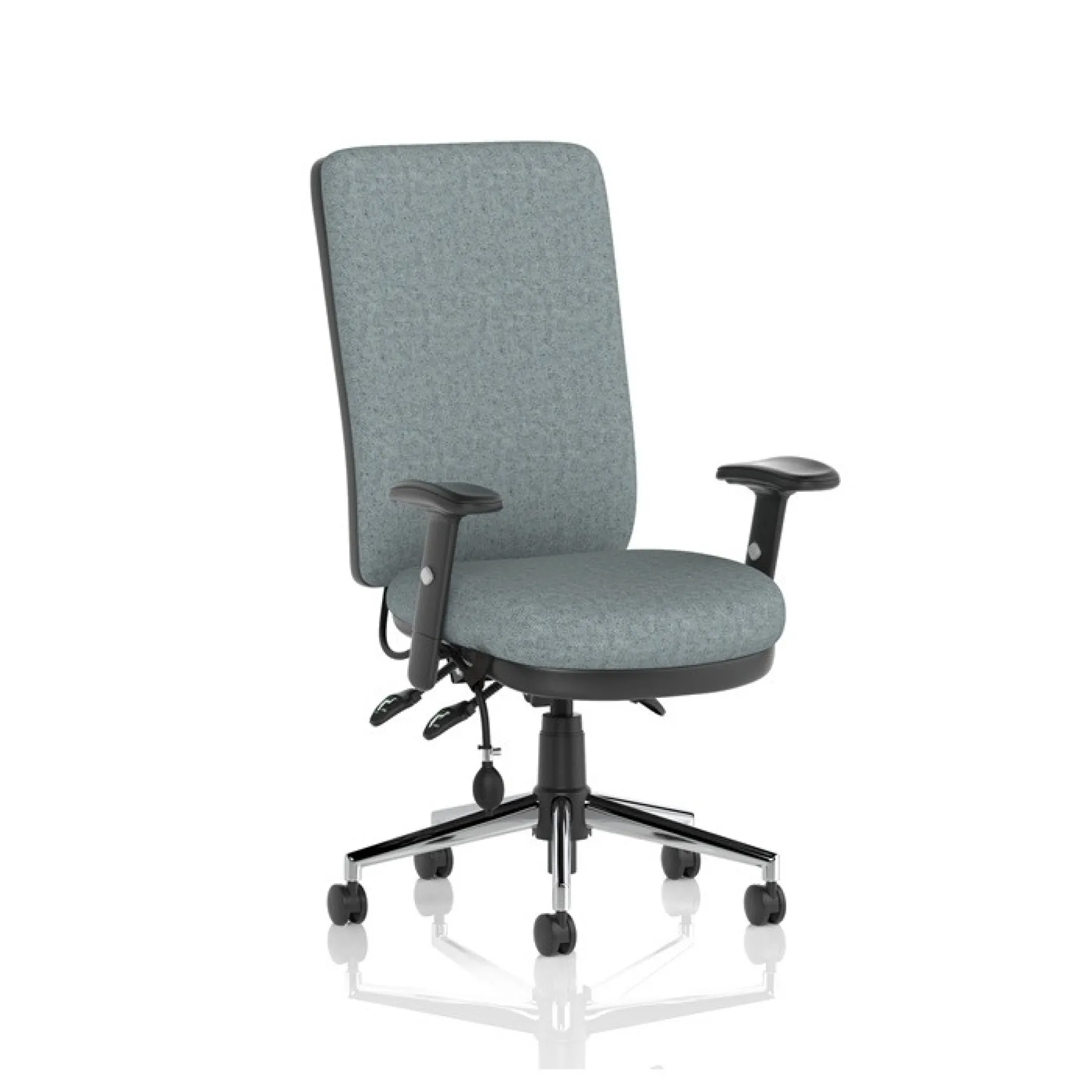 Dynamic chiro high back chair rivet tensile