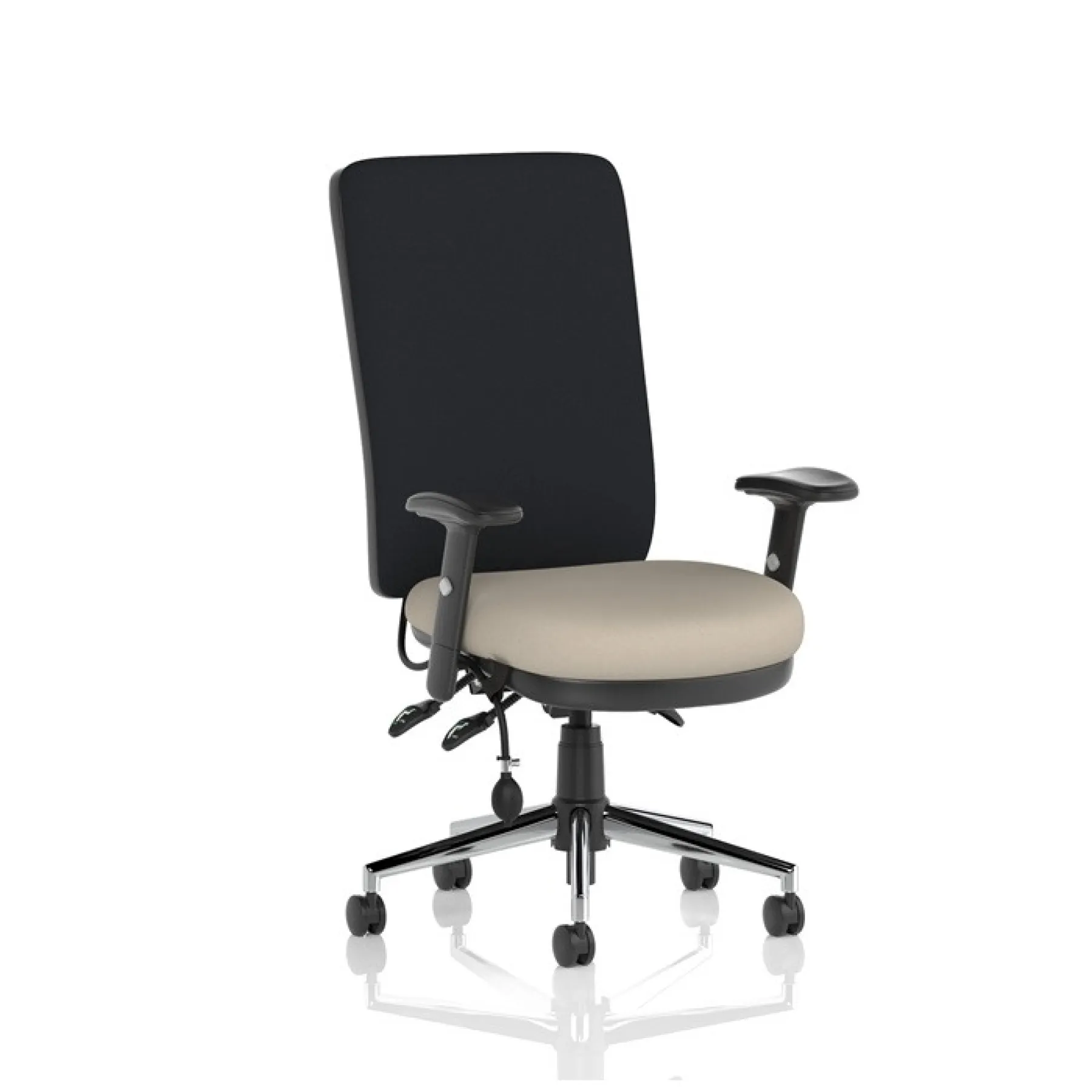 Dynamic chiro high back chair quest salt black back
