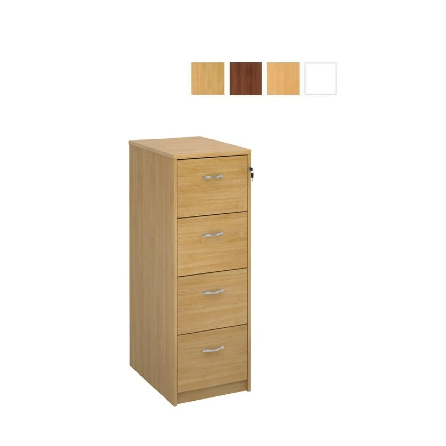 Lof direct dams 4 drawer filing cabinet oak with finishess