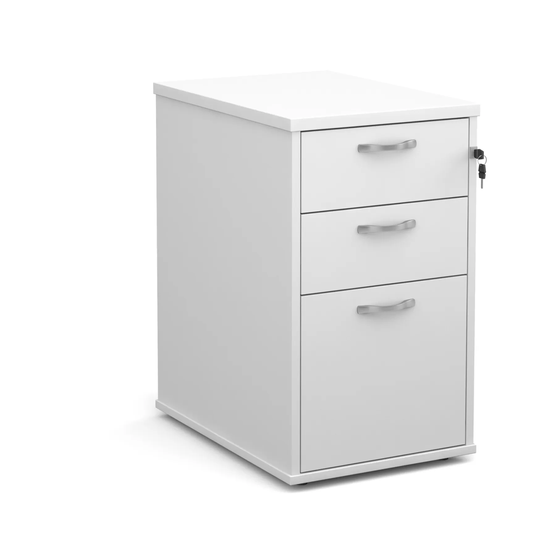 Lof Direct 3 Drawer Desk height pedestal R25 DH6 WH White 2