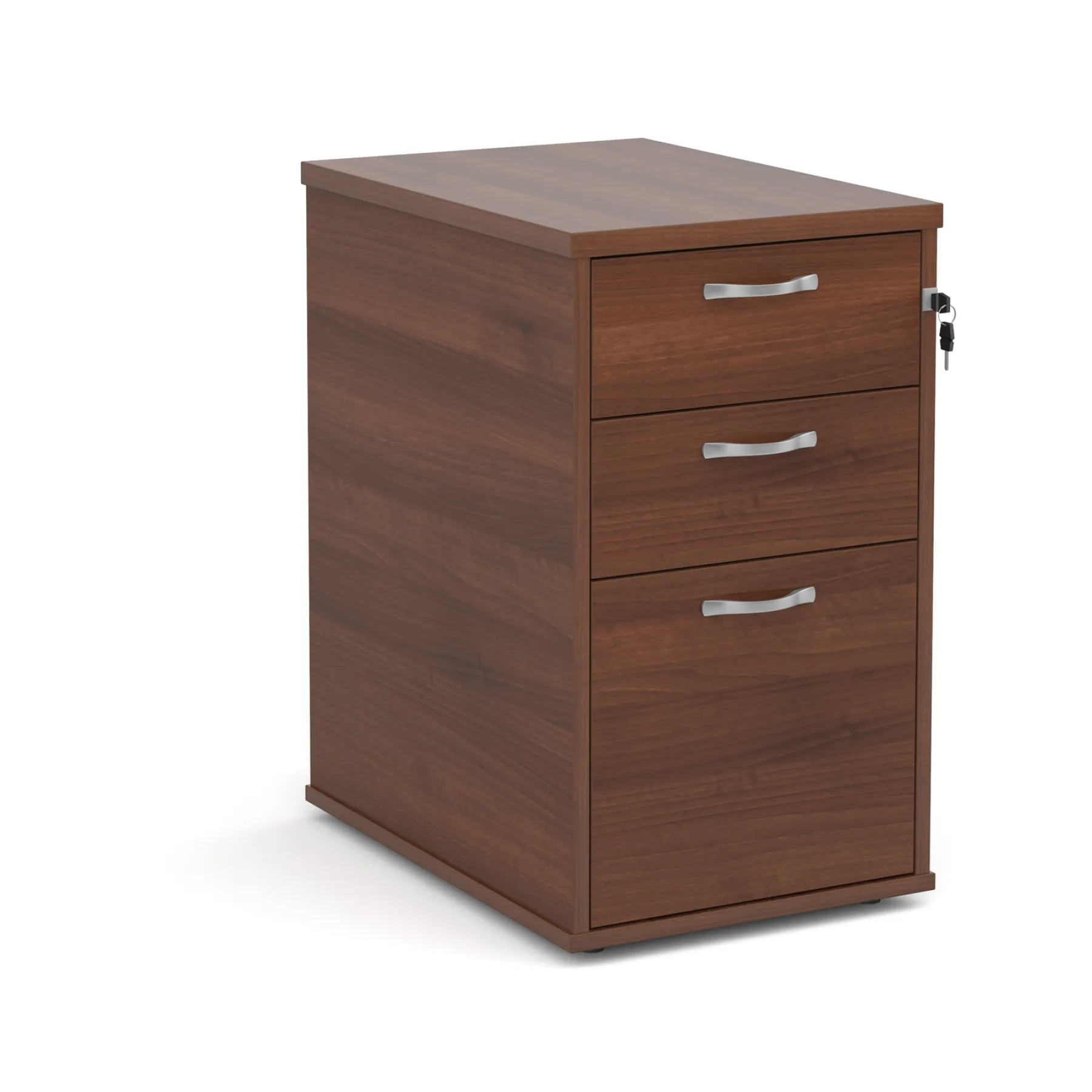 Lof Direct 3 Drawer Desk height pedestal R25 DH6 W Walnut 2