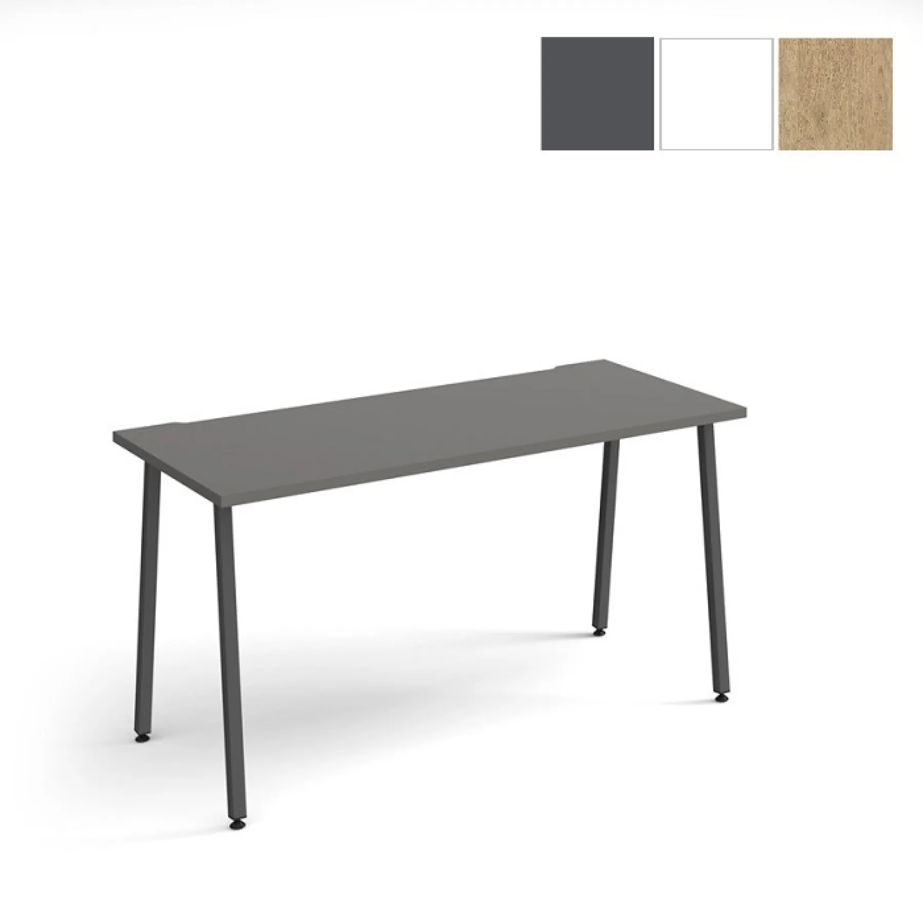 LOF Direct Dams Sparta A Frame Home Office Desk Onyx Grey