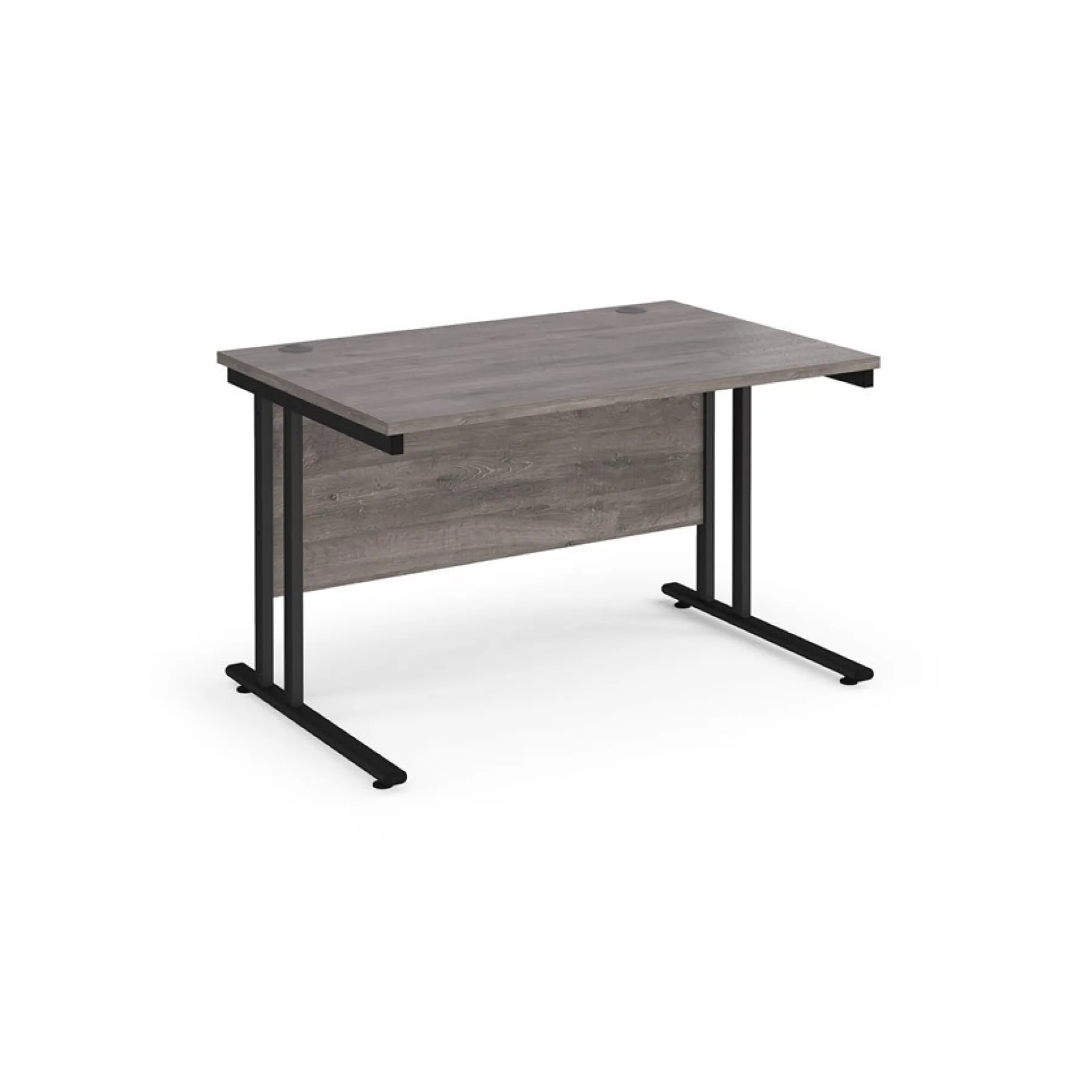 LOF Dams Maestro 25 straight desk 800mm cantilever leg GREY OAK 4867