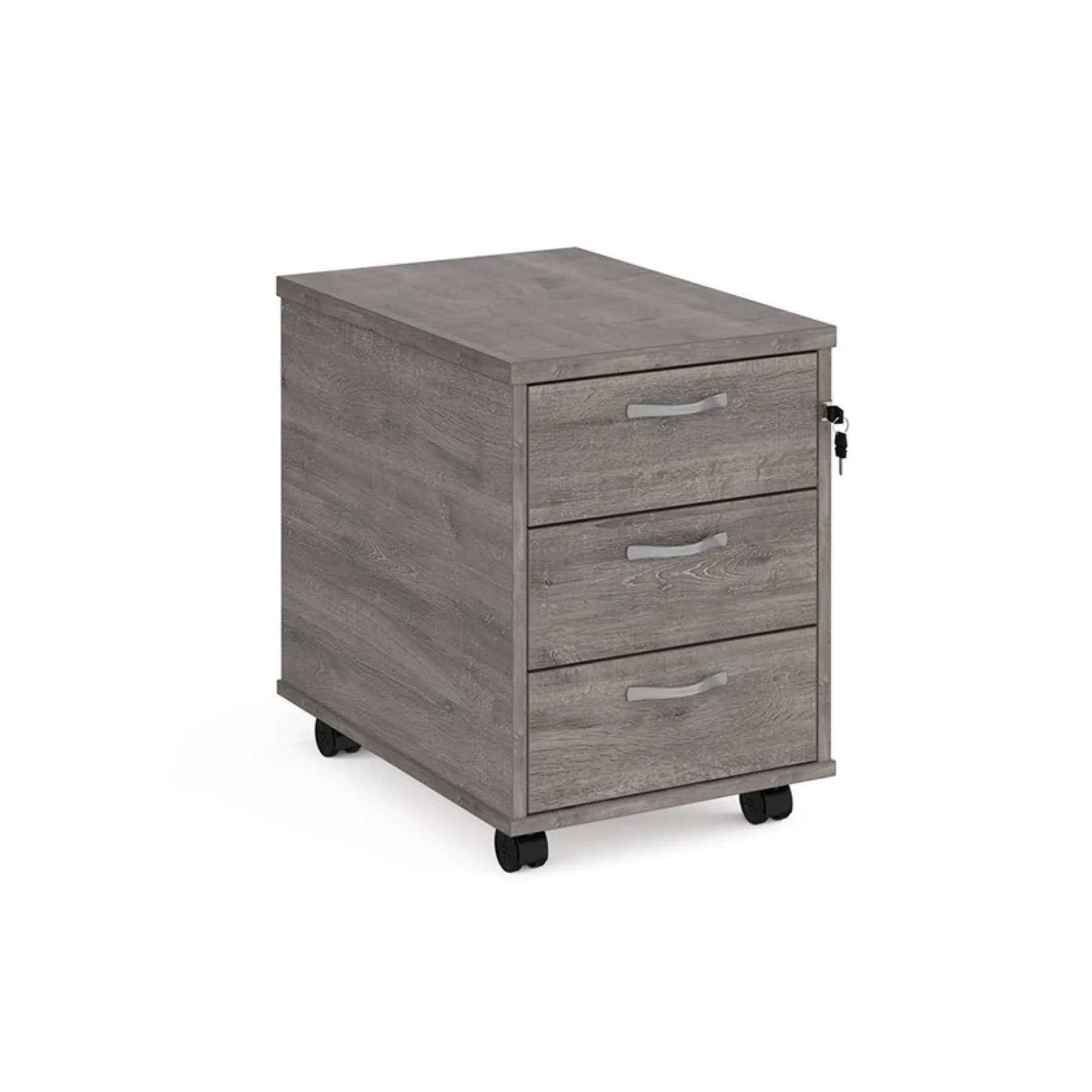 LOF Dams 3 drawer mobile pedestal GREY OAK 8883