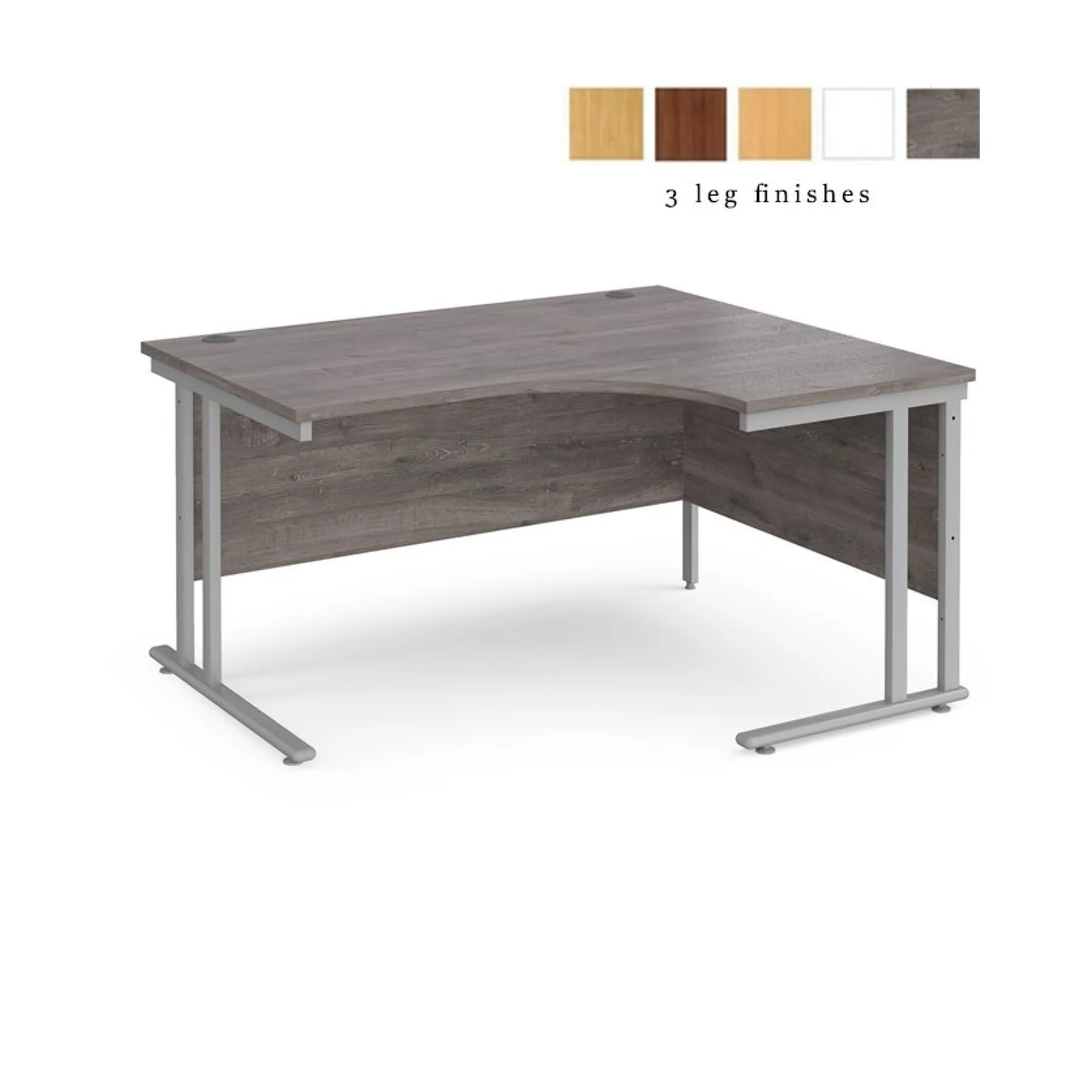 LOF Dams Maestro Corner erg desk GREY OAK 4932 finishes