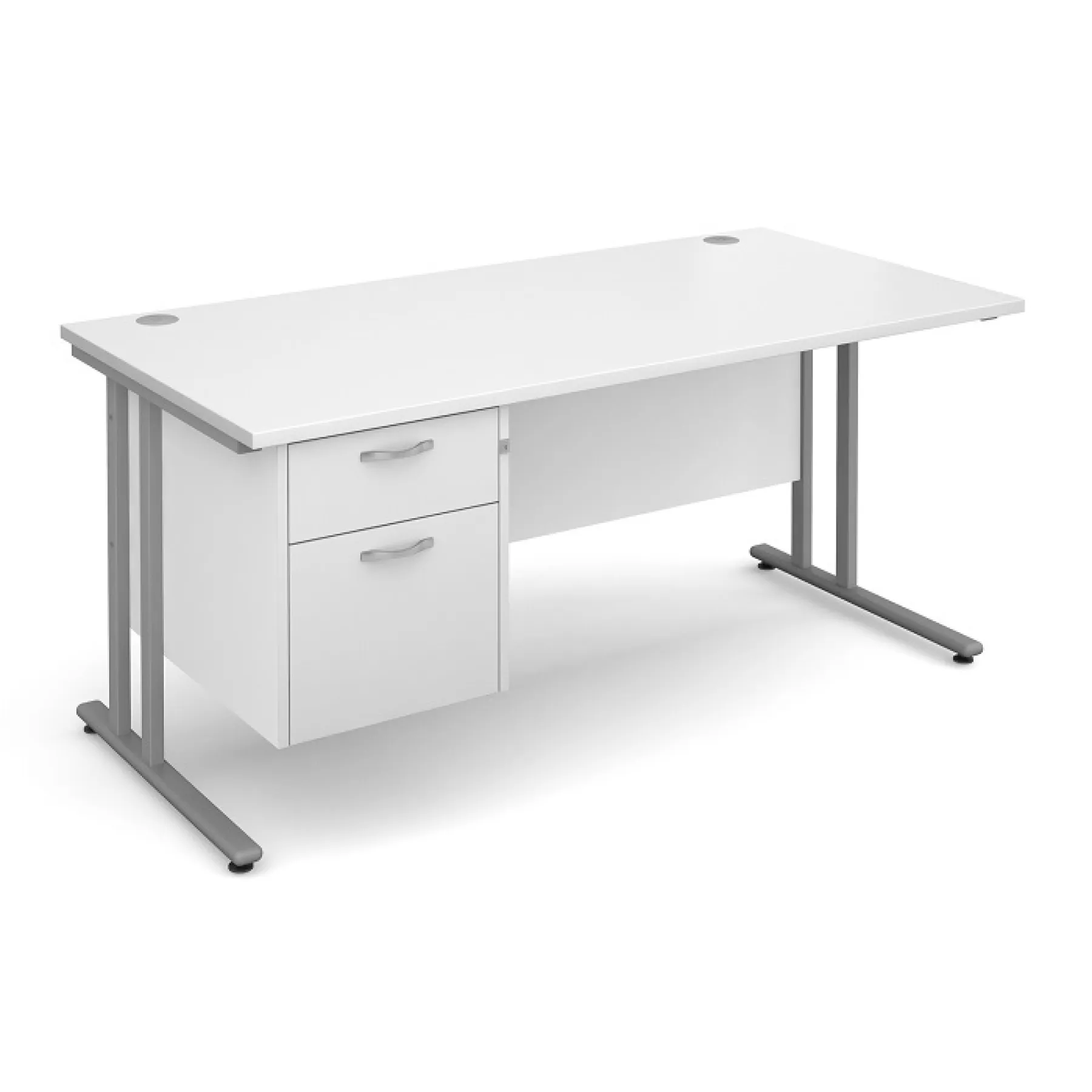 LOF Direct Dams maestro straight desk 25 SL MC16 P2 S White