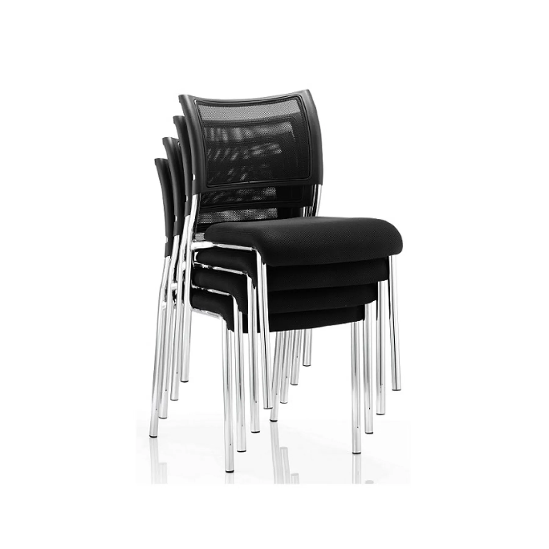 Lof Direct Dynamic Brunswick Stacking Meeting Chair Chrome Frame