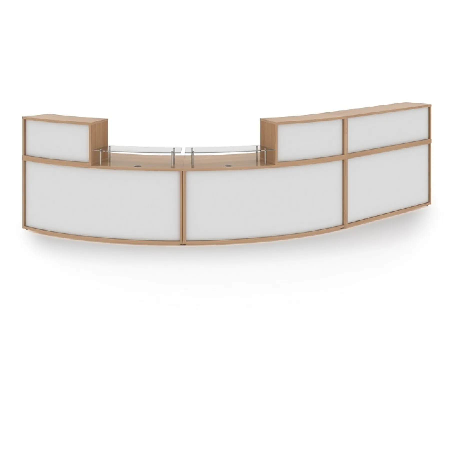 LOF Direct Dams Denver Reception Desk Extra Large Curved DVB04