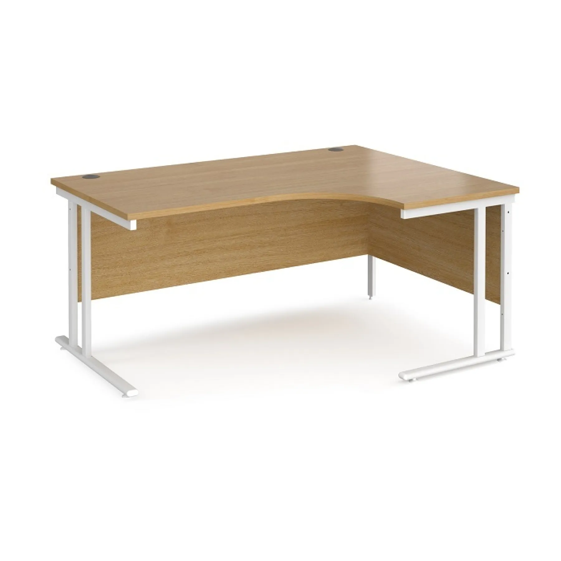 LOF Direct Dams Maestro Ergonomic Desk Oak White RH