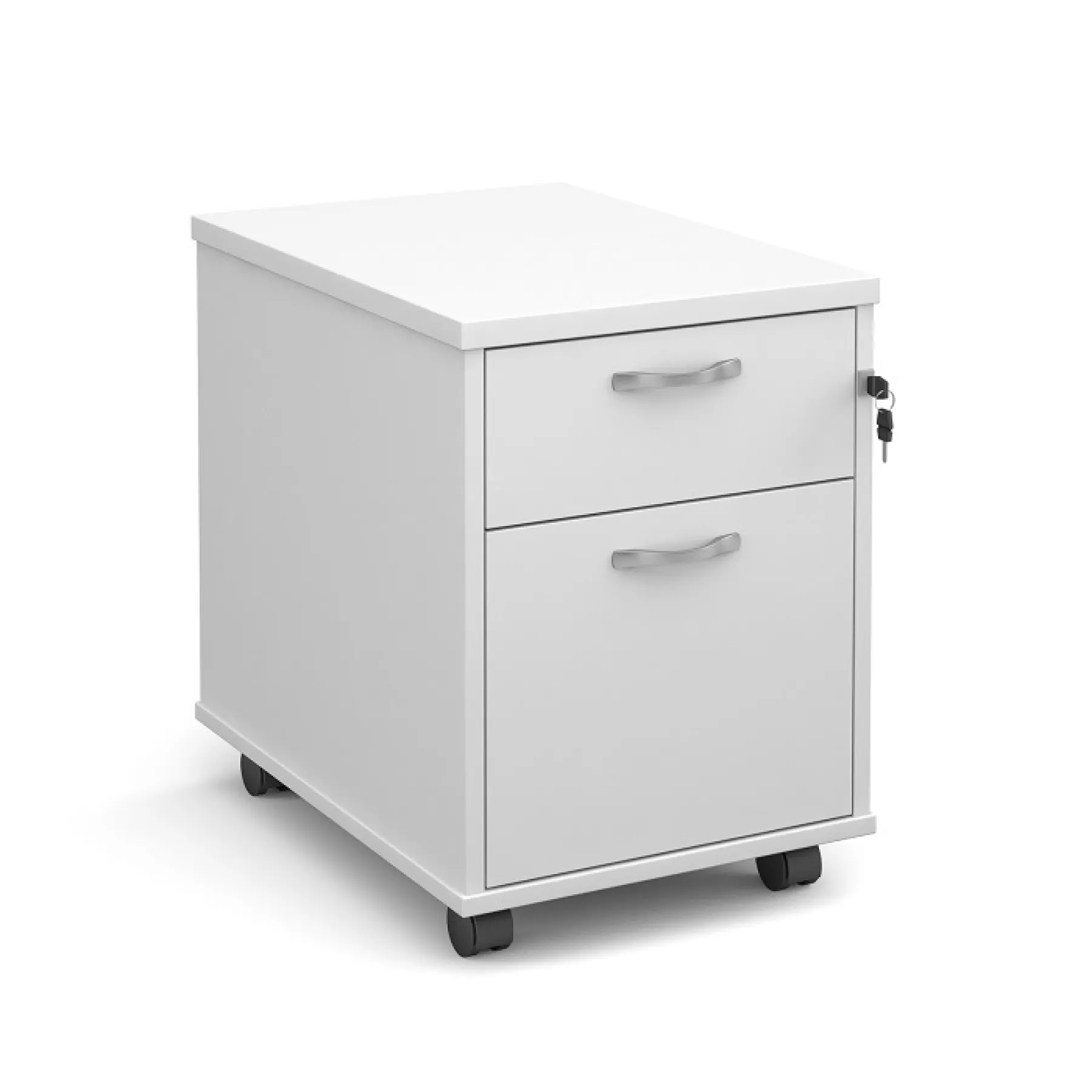 LOF Direct Dams 2 Drawer Mobile Pedestal Maestro R2 M White