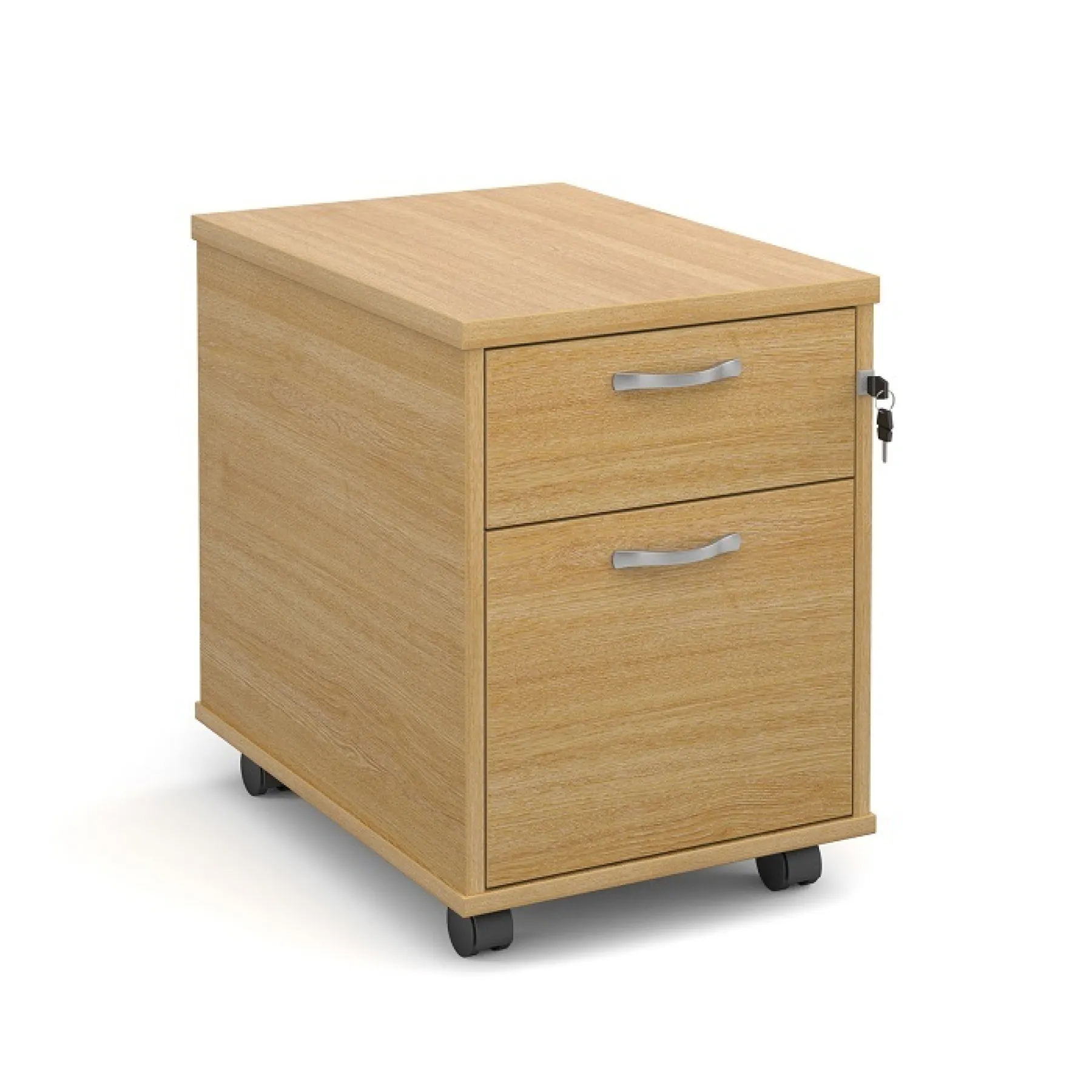 LOF Direct Dams 2 Drawer Mobile Pedestal Maestro R2 M Oak