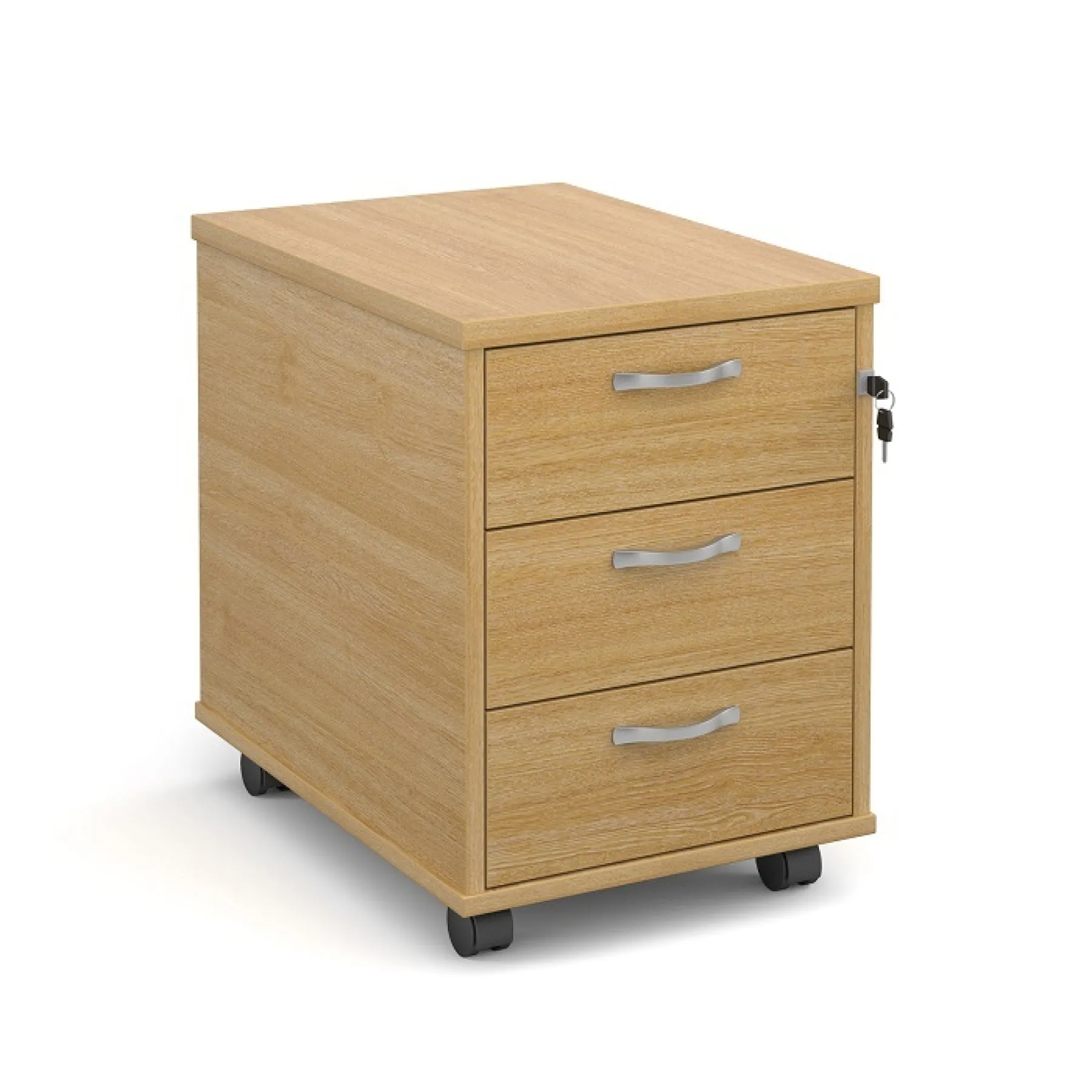 LOF Direct Dams 3 Drawer Mobile Pedestal Maestro R3 M Oak