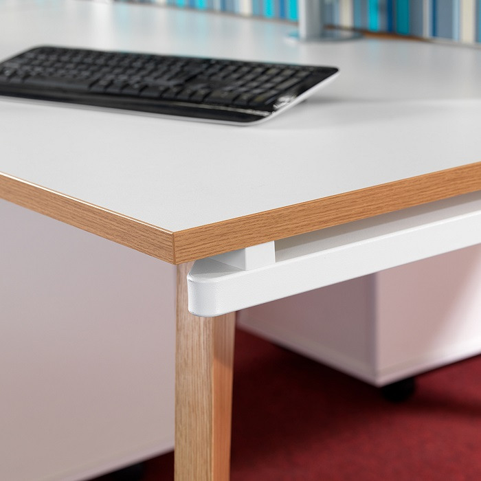 Lof Direct | Dams Fuze Bench Desking - Bank of 6 Desks