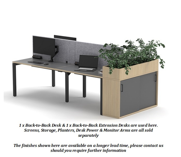 Lof Direct | SYSTM Back-to-Back Bench Extension Desks