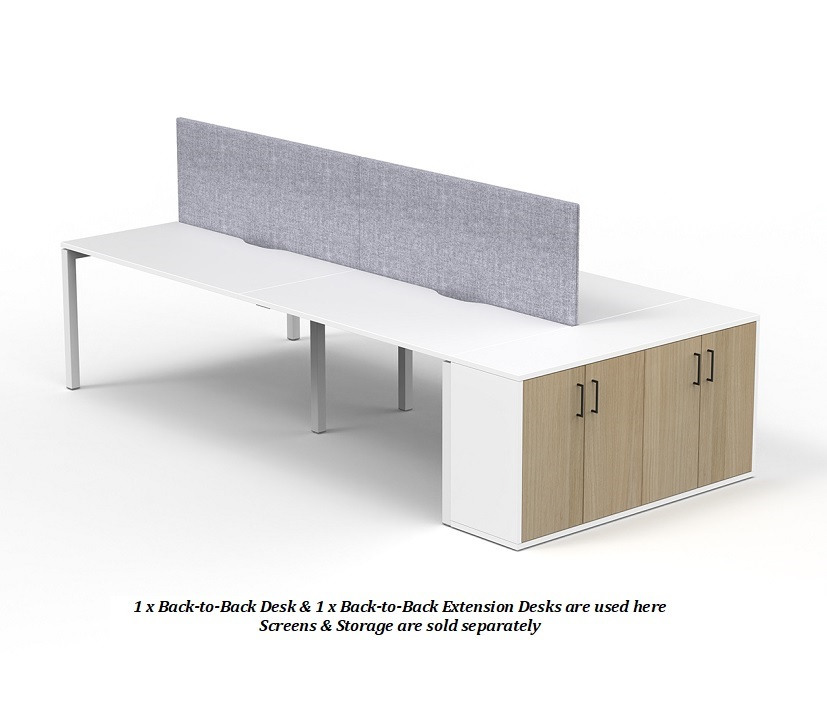 Lof Direct | SYSTM Back-to-Back Bench Desks