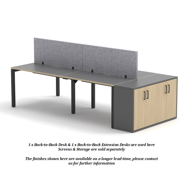 Lof Direct | SYSTM Back-to-Back Bench Extension Desks