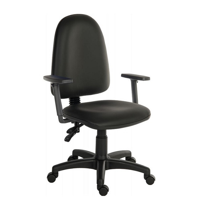 Lof Direct | Ergo Twin Operator Chair - Black PU