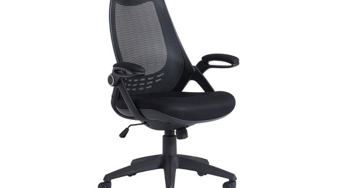 Lof Direct Dams Tuscan Black Mesh Office Chair